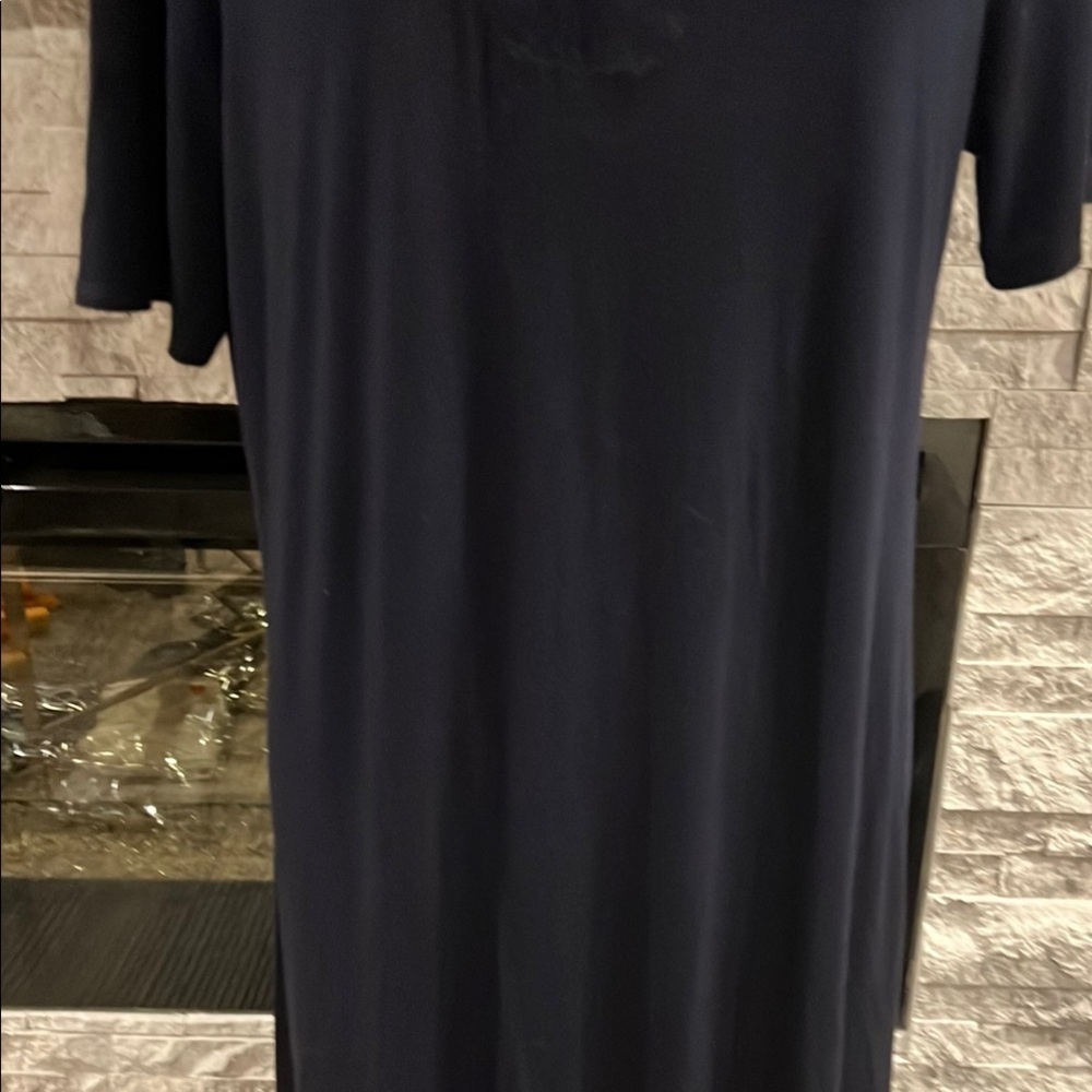 Philosophy Blue V-Neck Short Sleeve Maxi Dress size XL - Picture 3 of 7
